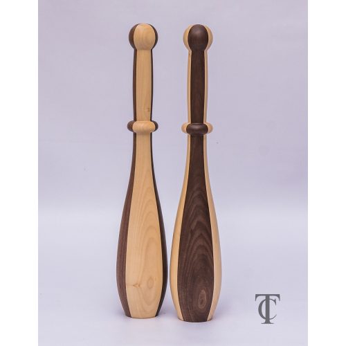 Indian club Toldi 1P maple-walnut + TC bag