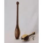 Indian club teardrop maple-walnut + TC bag