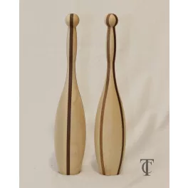 Indian Club Toldi 2X maple-walnut ringless