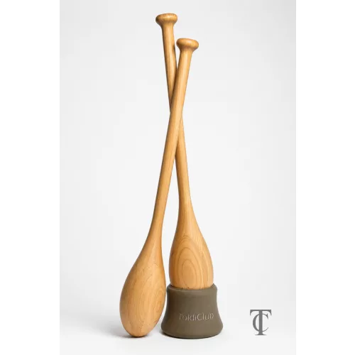 Victorian-Style Teardrop Indian Club cherry