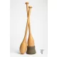 Victorian-Style Teardrop Indian Club cherry